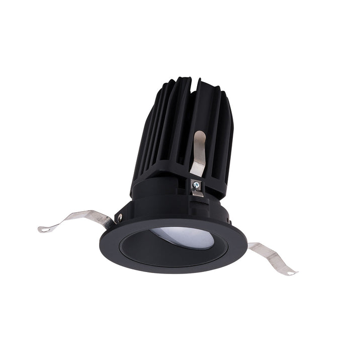 FQ 2" Round Adjustable LED Recessed Light in Black (Wall Wash Trim).