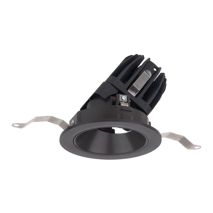 FQ 2" Shallow Round Adjustable LED Recessed Light in Dark Bronze (Adjustable Trim).