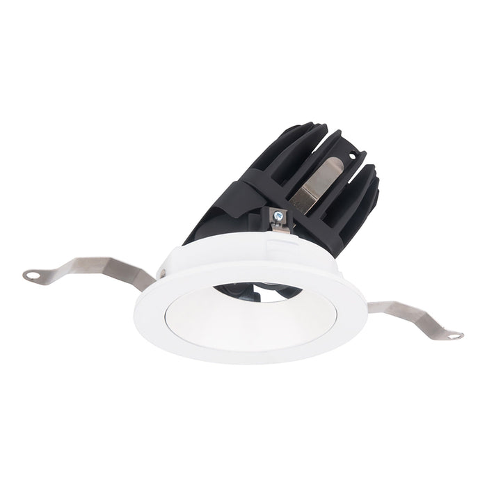 FQ 2" Shallow Round Adjustable LED Recessed Light in White (Adjustable Trim).