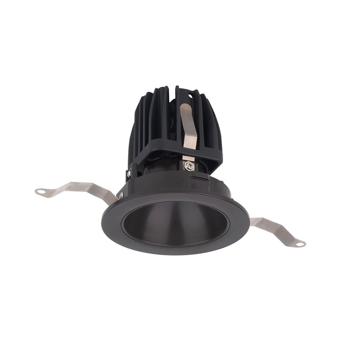 FQ 2" Shallow Round Adjustable LED Recessed Light in Dark Bronze (Downlight Trim).