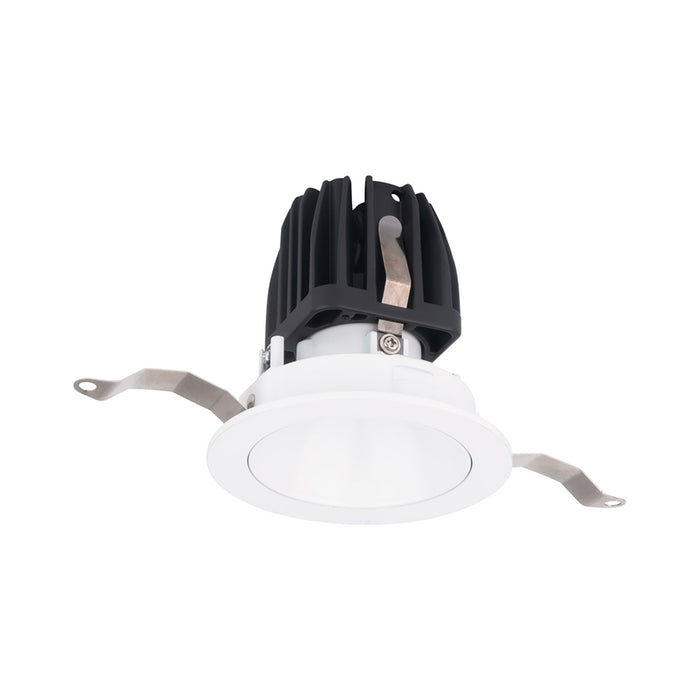 FQ 2" Shallow Round Adjustable LED Recessed Light in White (Downlight Trim).