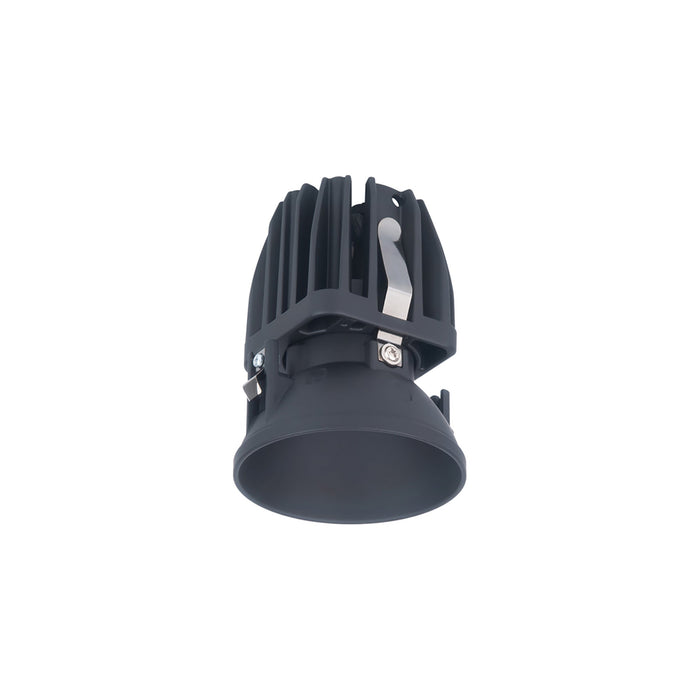 FQ 2" Shallow Round Adjustable LED Recessed Light in Black (Downlight Trimless).