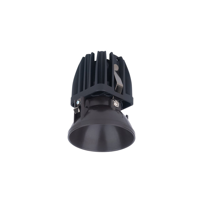 FQ 2" Shallow Round Adjustable LED Recessed Light in Dark Bronze (Downlight Trimless).