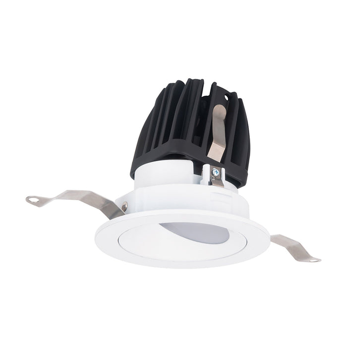 FQ 2" Shallow Round Wall Wash LED Recessed Light in White (Wall Wash Trim).