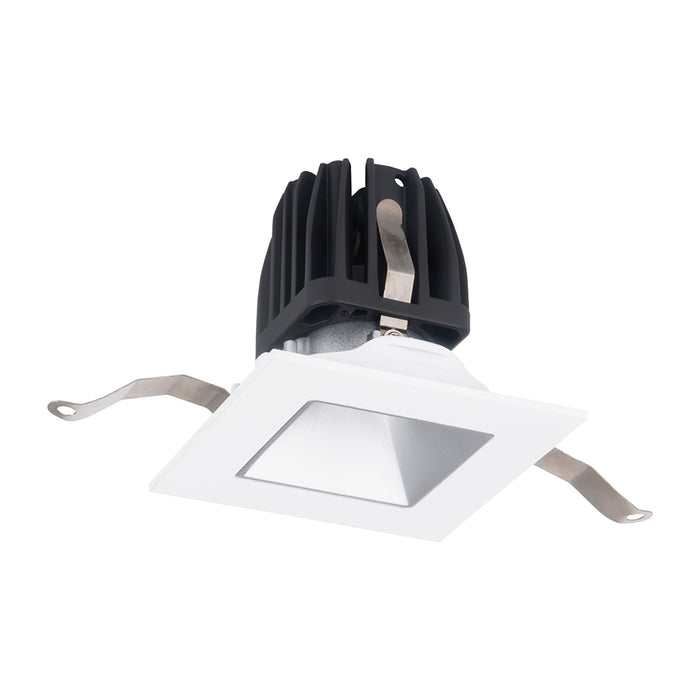 FQ 2" Shallow Square LED Downlight Recessed Light in Haze/White (Downlight Trim).
