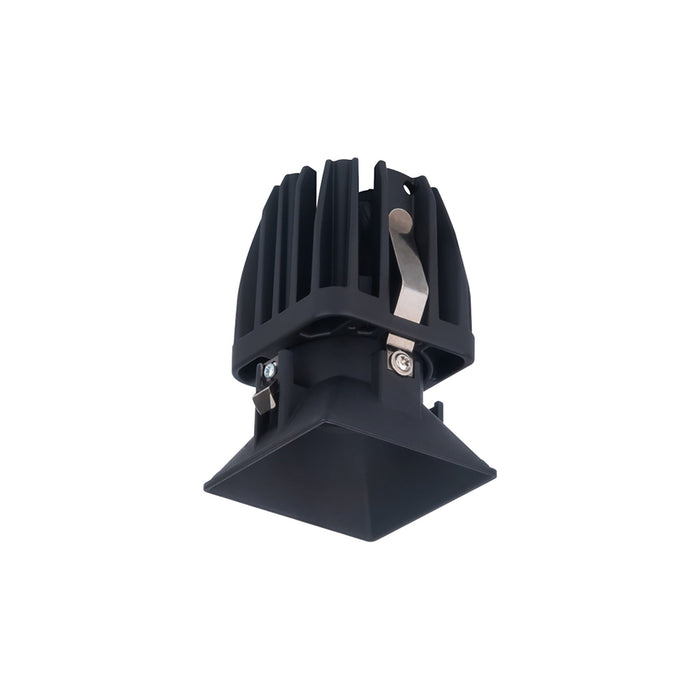 FQ 2" Shallow Square LED Downlight Recessed Light in Black (Downlight Trimless).