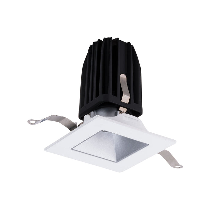 FQ 2" Square Adjustable LED Recessed Light in Haze/White (Downlight Trim).