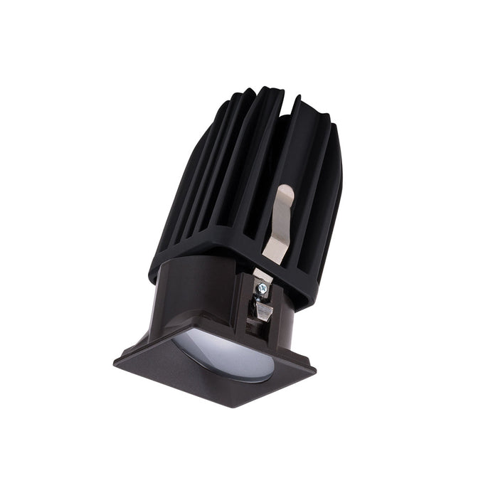 FQ 2" Square Wall Wash LED Recessed Light in Dark Bronze (Wall Wash Trimless).