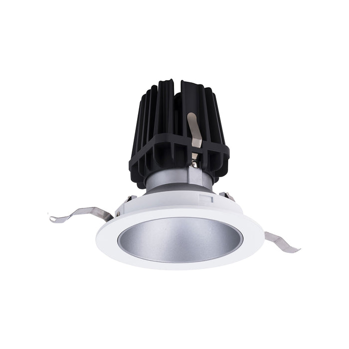 FQ 4" Round Wall Wash LED Recessed Light in Haze/White (Downlight Trim).