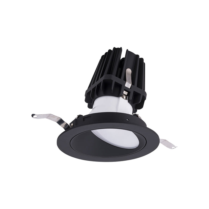 FQ 4" Round Wall Wash LED Recessed Light in Black (Wall Wash Trim).