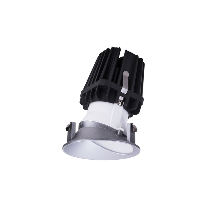 FQ 4" Round Wall Wash LED Recessed Light in Haze/White (Wall Wash Trimless).