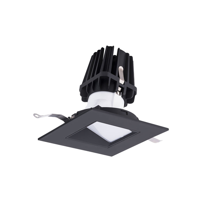 FQ 4" Square Wall Wash LED Recessed Light in Black (Wall Wash Trim).