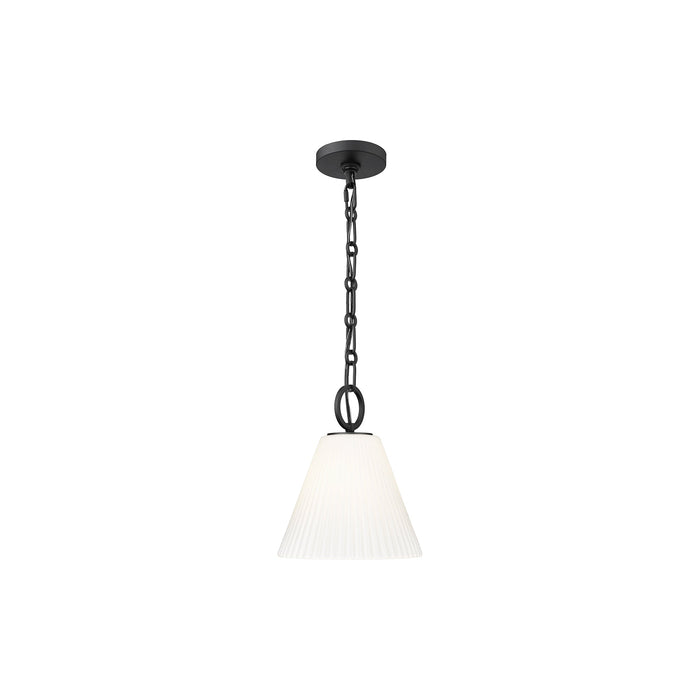 Alaric Pendant Light in Matte Black (10-Inch).