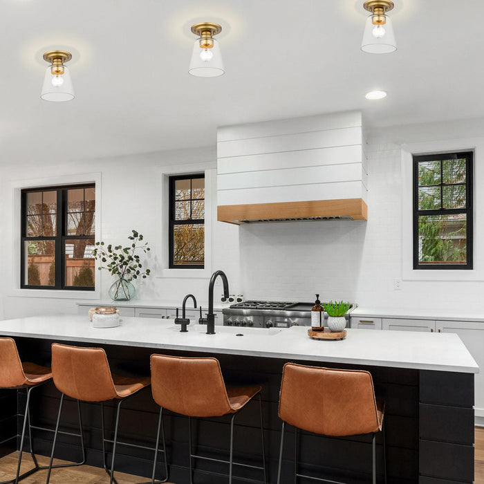 Annore Flush Mount Ceiling Light in kitchen.