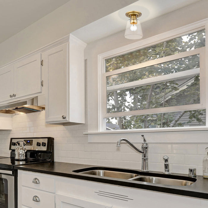 Annore Flush Mount Ceiling Light in kitchen.