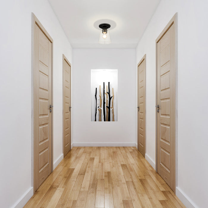 Annore Flush Mount Ceiling Light in hallway.