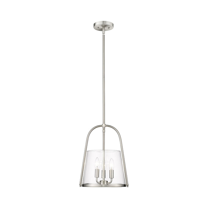 Archis Pendant Light in Brushed Nickel (3-Light).