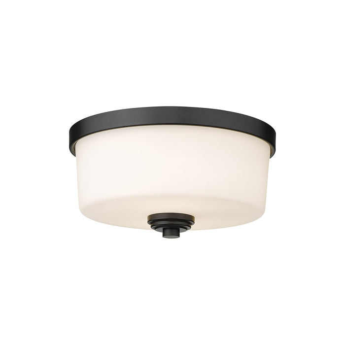 Arlington Flush Mount Ceiling Light in Matte Black (Small).