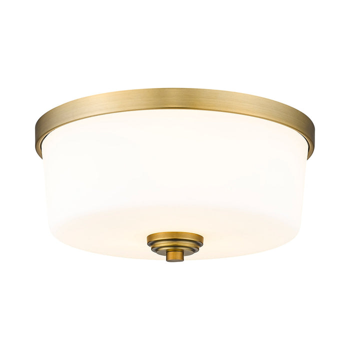 Arlington Flush Mount Ceiling Light in Heritage Brass (Large).