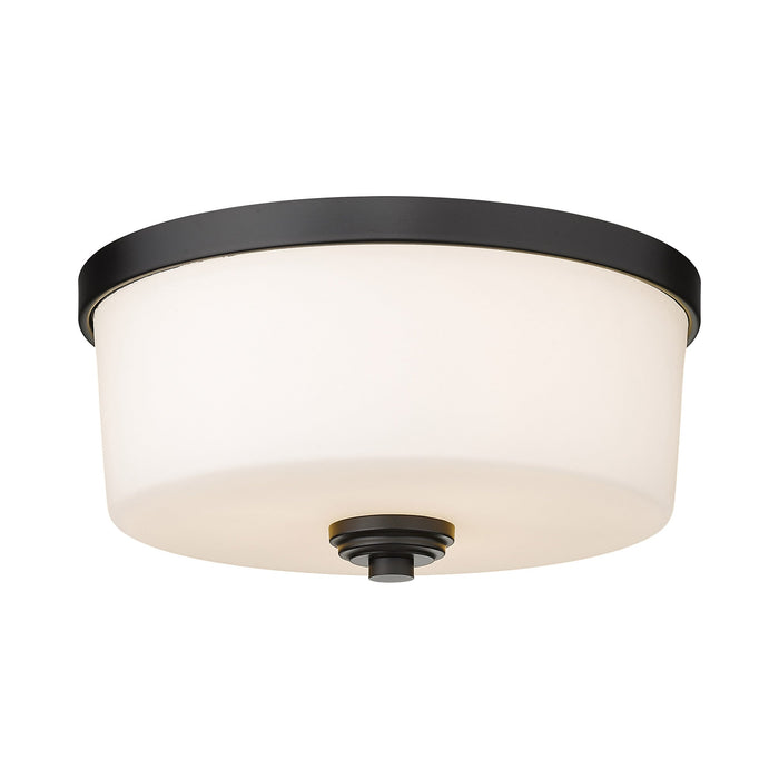 Arlington Flush Mount Ceiling Light in Matte Black (Large).