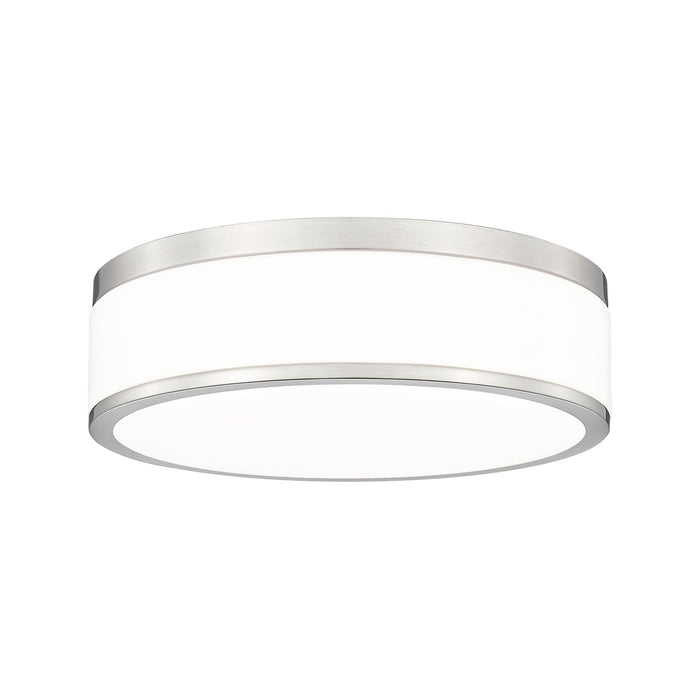 Ballord LED Flush Mount Ceiling Light in Brushed Nickel (12-Inch).