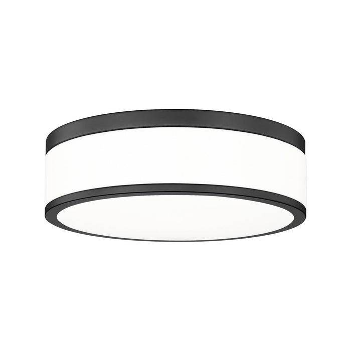 Ballord LED Flush Mount Ceiling Light in Matte Black (12-Inch).