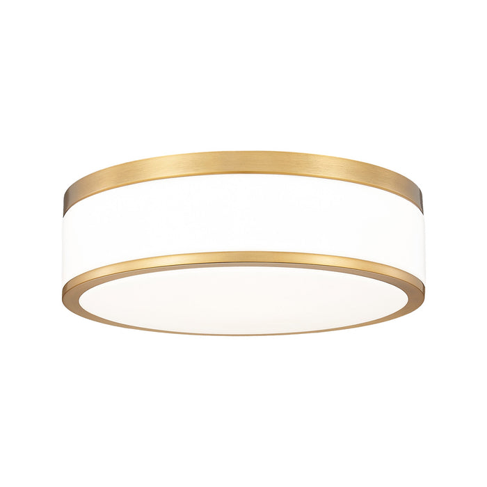 Ballord LED Flush Mount Ceiling Light in Modern Gold (12-Inch).