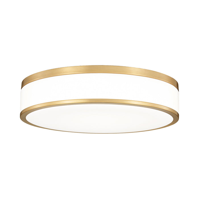 Ballord LED Flush Mount Ceiling Light in Modern Gold (16-Inch).