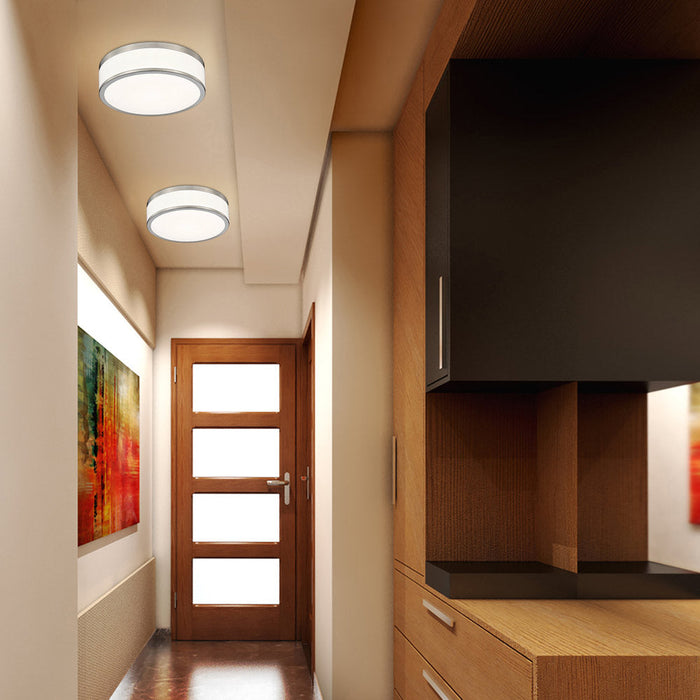 Ballord LED Flush Mount Ceiling Light in living room.