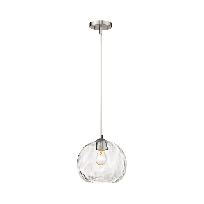 Chloe Pendant Light in Brushed Nickel (Round).