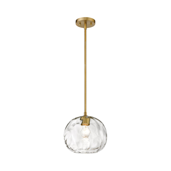 Chloe Pendant Light in Olde Brass (Round).