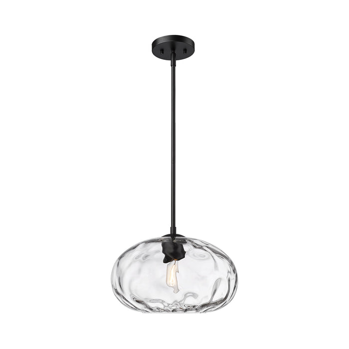 Chloe Pendant Light in Matte Black (Oval).