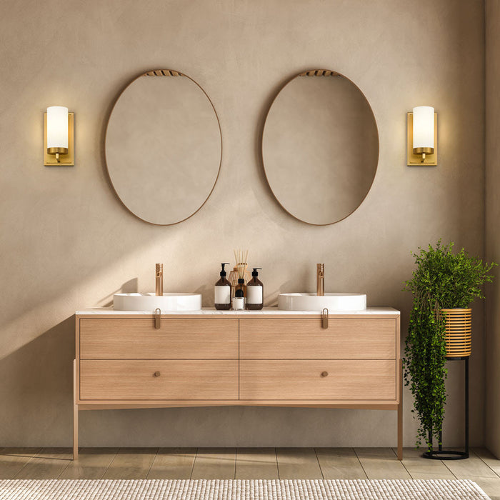 Danica Bath Wall Light in bathroom.