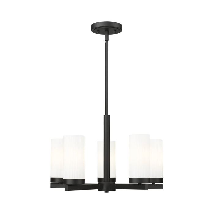 Danica Chandelier in Matte Black (5-Light).