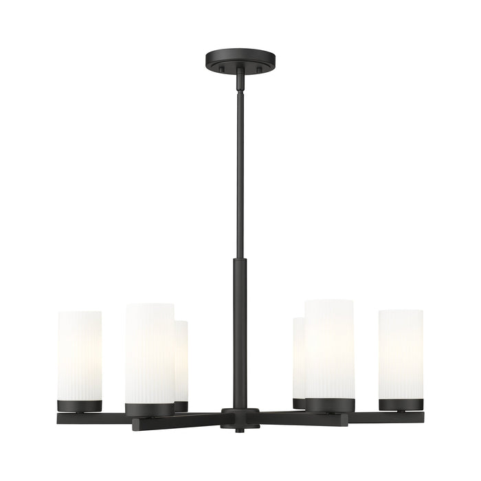 Danica Chandelier in Matte Black (6-Light).