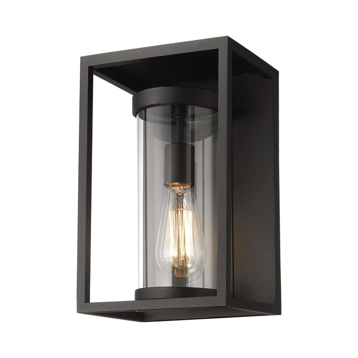 Dunbroch Outdoor Wall Light in Black (Small).