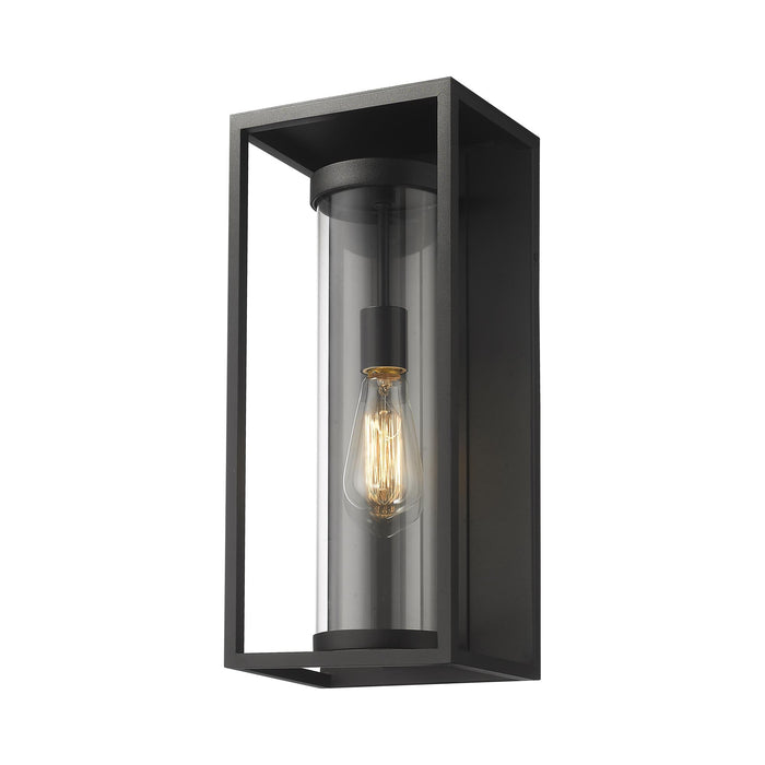 Dunbroch Outdoor Wall Light in Black (Medium).