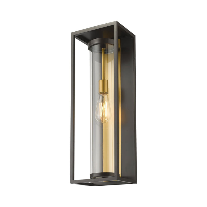 Dunbroch Outdoor Wall Light in Deep Bronze/Outdoor Brass (Large).