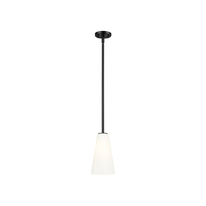 Farrell Pendant Light in Matte Black (Rod Included/11-Inch).