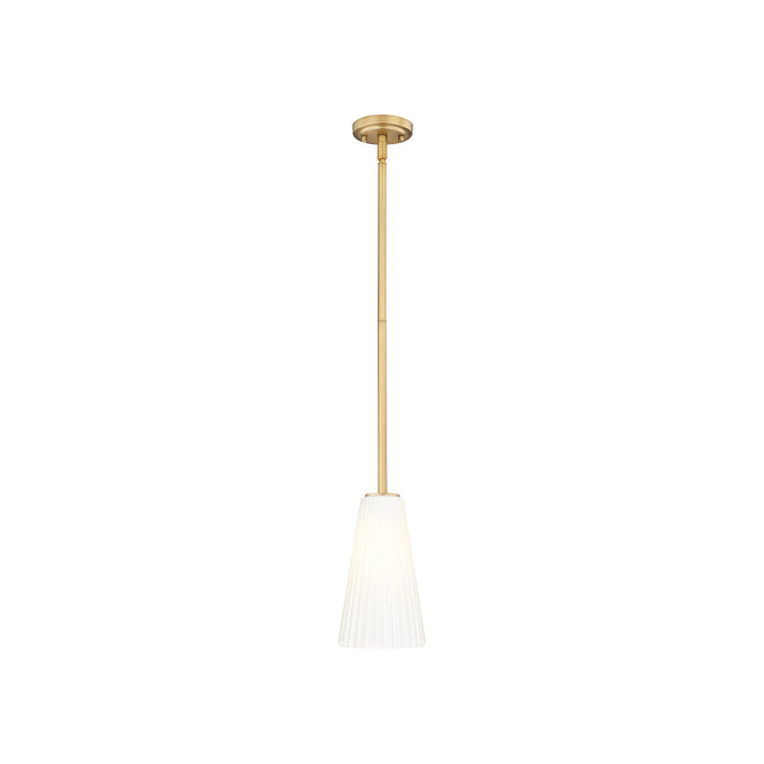 Farrell Pendant Light in Modern Gold (Rod Included/11-Inch).