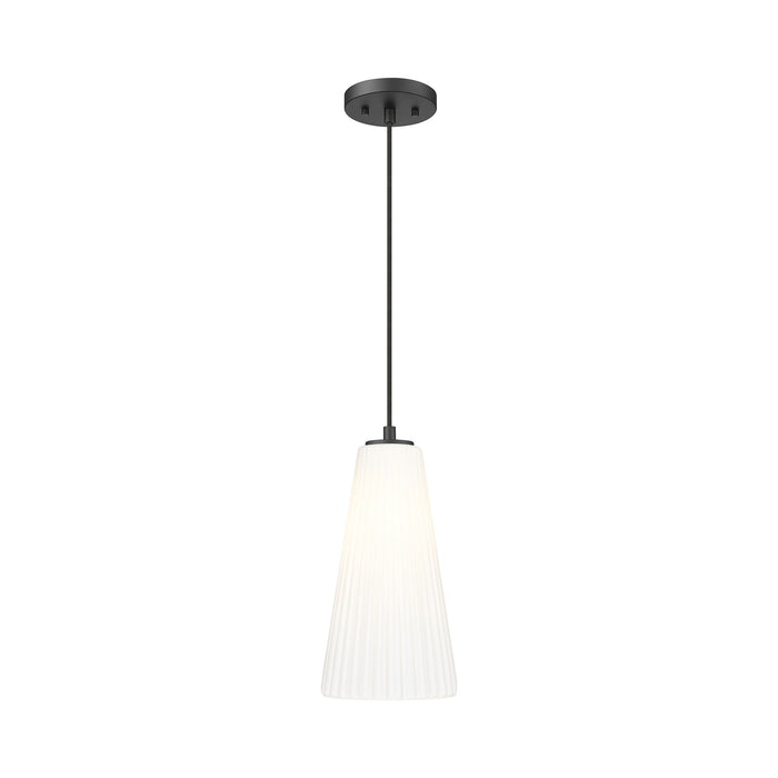 Farrell Pendant Light in Matte Black (Rod Not Included/13.63-Inch).