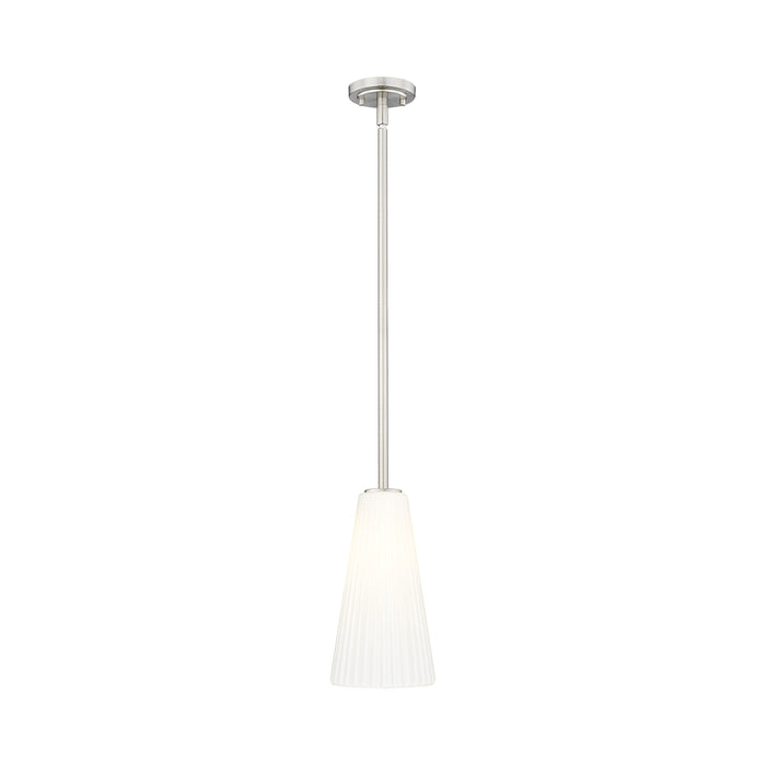 Farrell Pendant Light in Brushed Nickel (Rod Included/13.63-Inch).