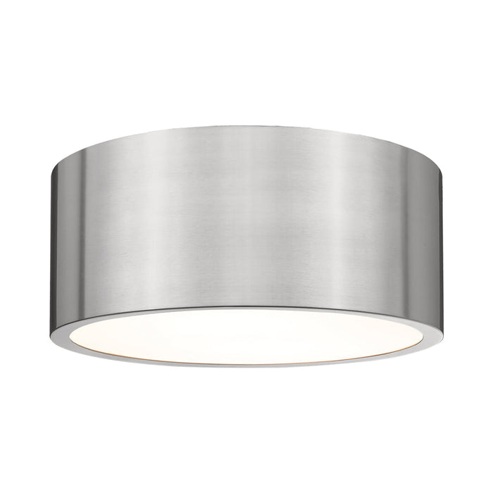 Harley Flush Mount Ceiling Light in Brushed Nickel (12-Inch).