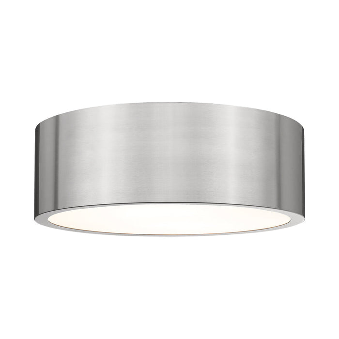 Harley Flush Mount Ceiling Light in Brushed Nickel (16-Inch).