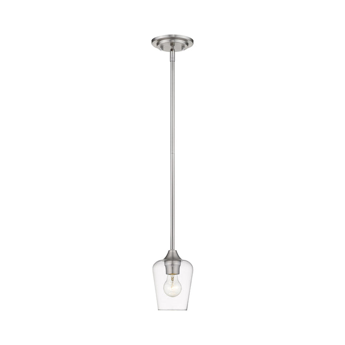 Joliet Mini Pendant Light in Brushed Nickel.