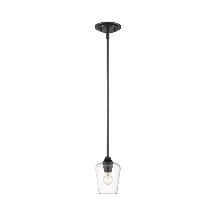 Joliet Mini Pendant Light in Matte Black.