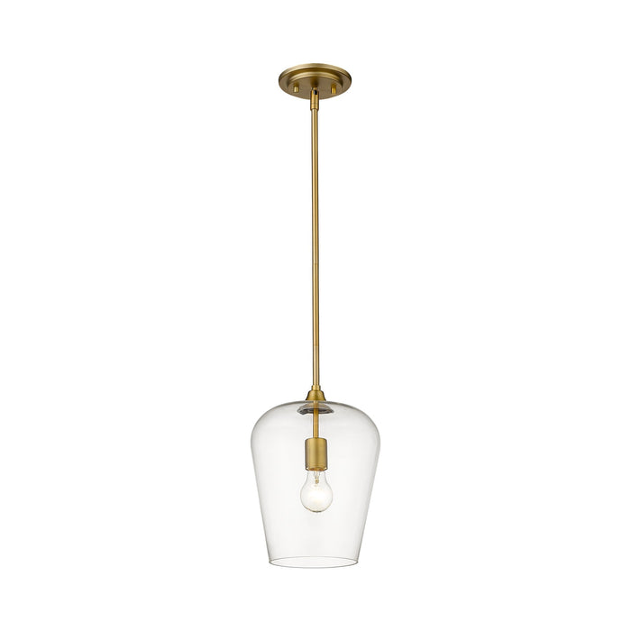 Joliet Pendant Light in Olde Brass (9-Inch).