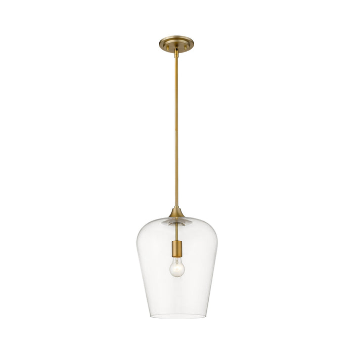 Joliet Pendant Light in Olde Brass (12-Inch).