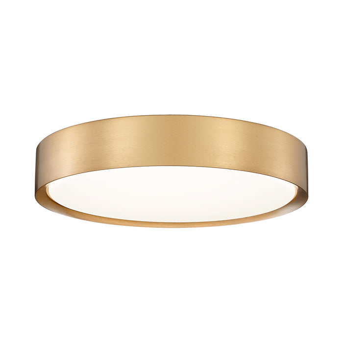 Kawan LED Flush Mount Ceiling Light in Modern Gold (16-Inch).