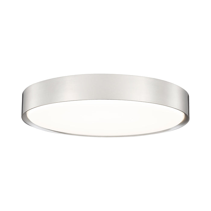 Kawan LED Flush Mount Ceiling Light in Brushed Nickel (20-Inch).